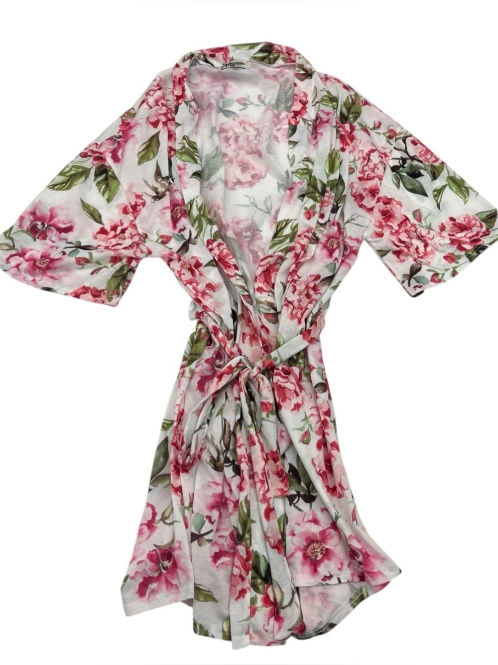Show Me Your Mumu Floral Tie Front Kimono Robe Bridal Photos Cover Up O/S